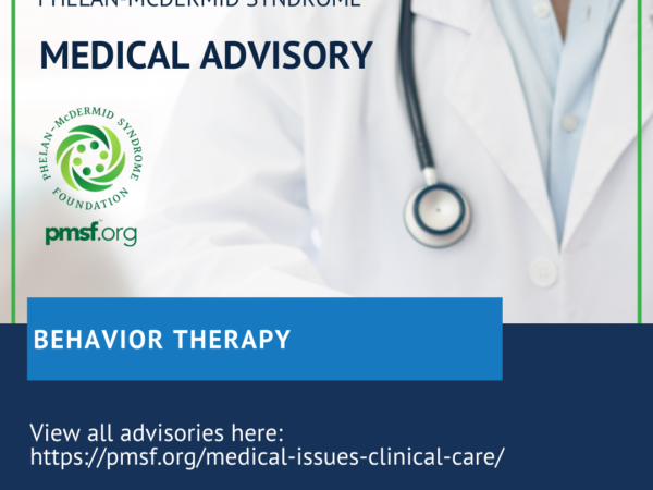 Medical Advisory – Behavior Therapy