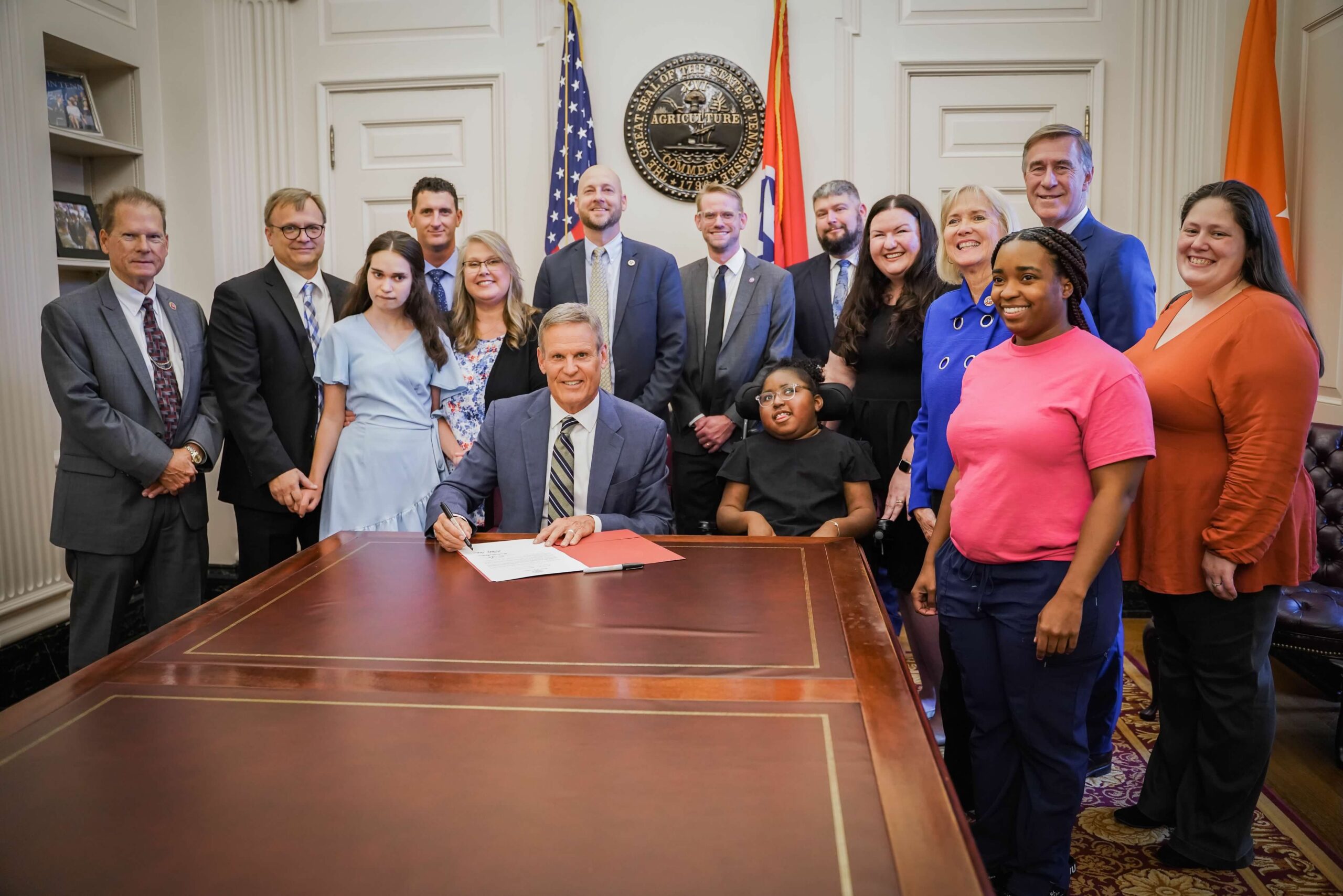 Bill signing with Tennessee Governor Bill Lee