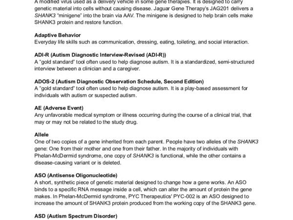Medical and Scientific Glossary